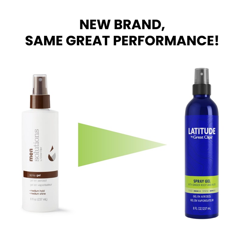GREAT CLIPS LATITUDE Spray Gel | Hair Gel for Men