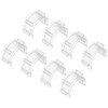 YBEATY 80 Pcs Sewing Bobbin Clips Small Clear Bobbin Holder