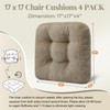Basic Beyond Chair Cushions for Dining Chairs, Non-Slip Chair Pads,
