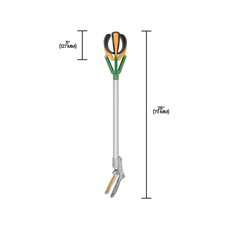 Zenport ZL6146D Long Reach Fruit Harvester, Multi-Function Picker, 28-Inch