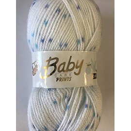 Woolcraft Baby Care Prints DK Knitting Wool Yarn 100g - 633 Polka Dot