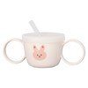 Baby Learning Drinking Cup 200mL Cartoon Animal Print Silicone Training