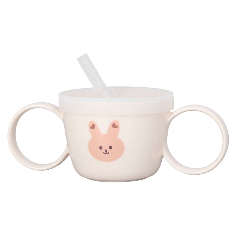 Baby Learning Drinking Cup 200mL Cartoon Animal Print Silicone Training