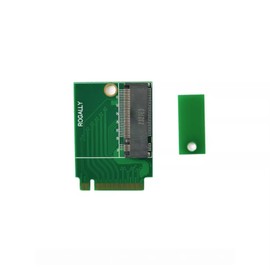 Suckoo for Rog Ally Handheld Conversion 2230 to 2280 SSD Hard Drive Expansion Board Green NVME M-Key M.2 PCIE 4.0 Adapter Upgrade Converter 90 Degree
