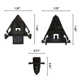 Moulding Clip 8pcs Front Fender Upper Panel Retainer Kit Fit for Toyota FJ Cruiser Liner 2007 2008 2009 2010 2011 2012 2013 2014 Replace 61118-35010 61991-35010 61992-35010