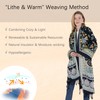 DANA XU 100% Merino Wool Extra Large Pashmina Blanket Travel