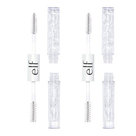 e.l.f. Cosmetics Máscara Fijadora Transparente para Pestañas y Cejas 2 Pack | Fija y Define sin Residuos Blancos, Acabado Natural Invisible, Vegano y 
