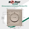 NO-PEST VENT, Exclusive Dual Door Dryer Vent Cover Outdoor 4
