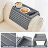 LOVYANXUE Bamboo Sofa Arm Tray, Anti Falling Couch Arm Tray