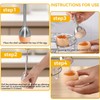 WUBAYI Egg Topper Stainless Steel - Egg Cracker for Boiled