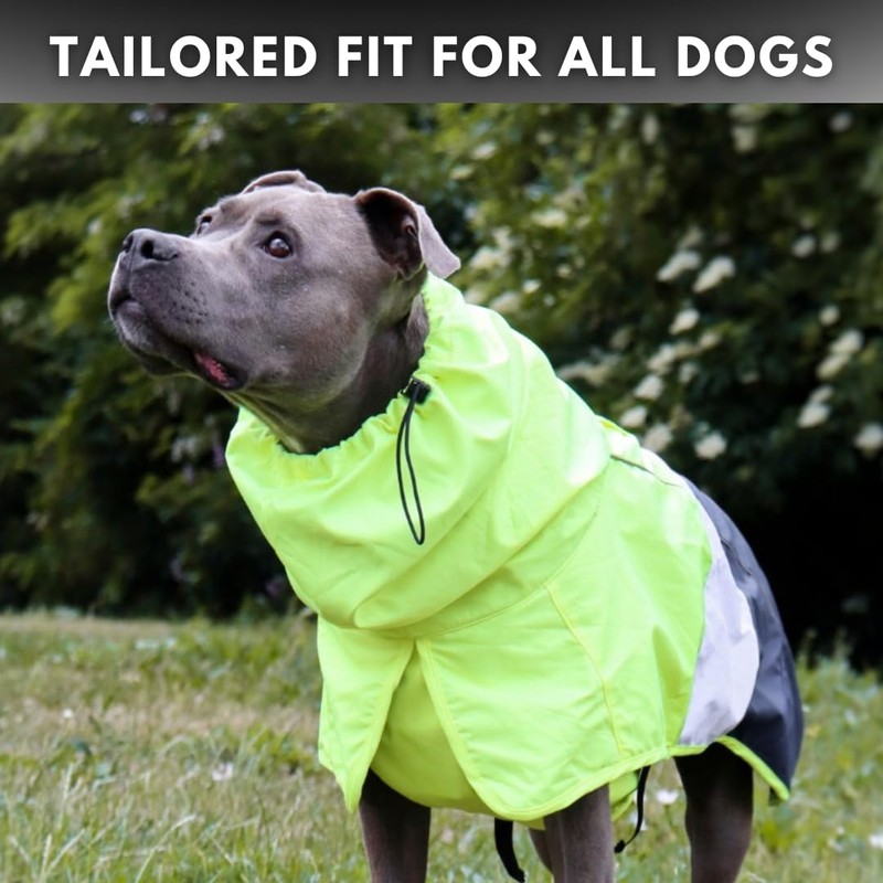 Spark Paws Dog Raincoat, Waterproof Windproof Rain Jacket, for Small
