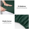 Microfiber Fitted Sheet Double - Plain Bed Sheets - Deep