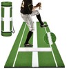 Shopsource Softball Pitching Mat, 10 x 3 FT Baseball Training