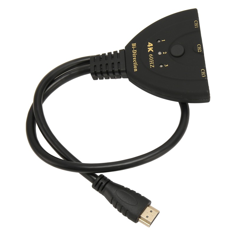 HD Multimedia Interface Switch 4K 60Hz 3 in 1 Out