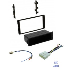 Premium ASC Car Stereo Dash Install Kit, Wire Harness, and Antenna Adapter to Install Aftermarket Radio for select Nissan Vehicles - Compatible Vehicles Listed Below