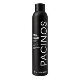 Pacinos Final Touch Hairspray, antiencrespamiento, agarre firme, flexible, secado rápido y aerosol libre de escamas, añade volumen, textura y fuerza a tu peinado, funciona contra el viento, la humedad y la humedad, 8 onzas
