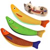 yowodana Cat Toy, 3 Piece Stuffed Fish, Soft Cotton, Safe