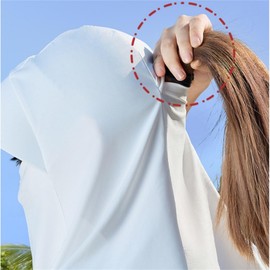 RUNQIU Women's 360 Degree UV Protection Hat, Wide Brim, Sun Protection, Cooling & Moisture Wicking Quick Drying, Foldable, Face Mask Included, Small Face Effect, For Farming, Gardening, Outdoors