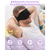 Bluetooth Sleep Mask with Removable 3D Contoured, Music Eye Mask