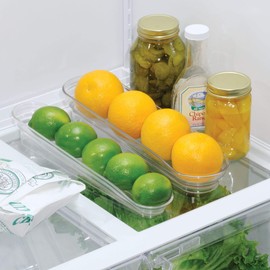 InterDesign Refrigerator Fruit and Vegetable Storage Organizer for Kitchen-Small- Clear