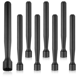 Baderke 8 Pieces Muddler for Cocktails Plastic Muddler Drink Muddler 8 Inch Bar Muddler Tool Set Mojito Fruit Muddler for Home Ice Crusher Bartender Bars Accessories