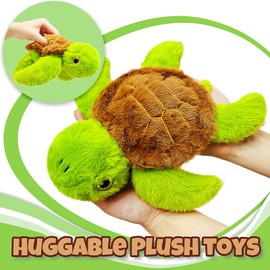 LoYuSenn 10-Inch Sea Turtle Stuffed Animal, Cute Turtle Plush Toys for Kids, Soft Stuffed Sea Animal Plushies for Girls and Boys, Plush Toys for Decor, Birthday Gifts, Ocean Themed Party Favors