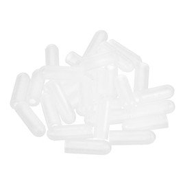 uxcell 88Pcs Silicone End Caps, 2.5mm(3/32") ID 13mm(1/2") Height Round Rubber Elastic Screw Thread Protectors Soft Flexible Screw Bolt Covers Caps for Metal Tube Rod Bolt, Clear
