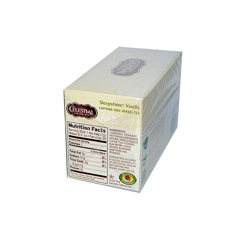 Celestial Seasonings Sleepytime Vanilla Herb Tea (6x20 Bag)