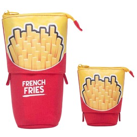 Pencil Case, Unisex Pencil Case, Pencil Case with Compartments, Pencil Case, Stationery with Zip, Unisex Pencil Case, Large Capacity Stationery Pouch, G-fries, large / 1