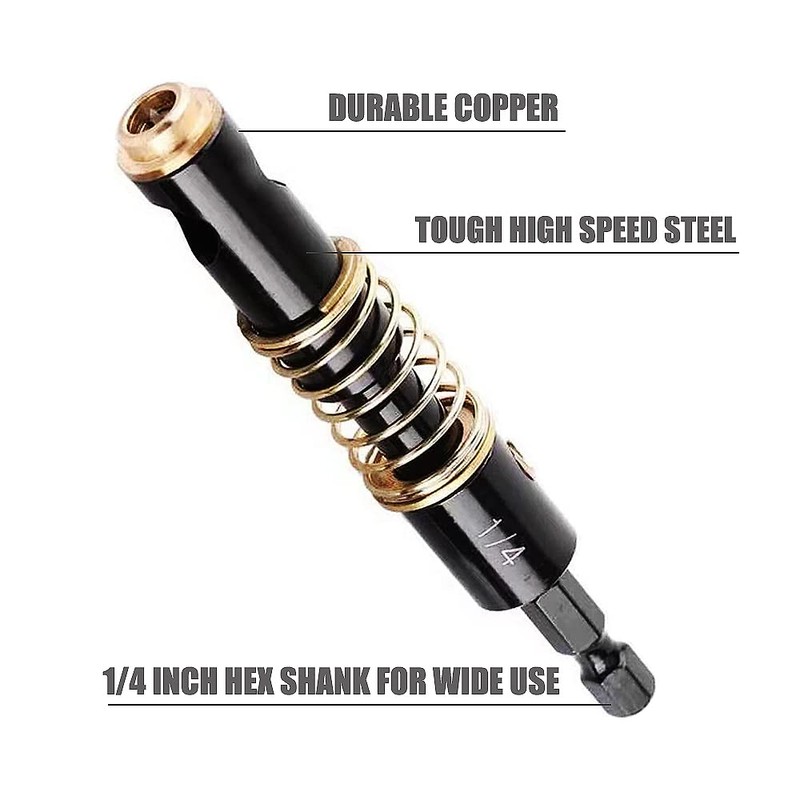 Door Hinge Drill Bit, Self-Centering Hinge Drill Bit Set 2pcs,