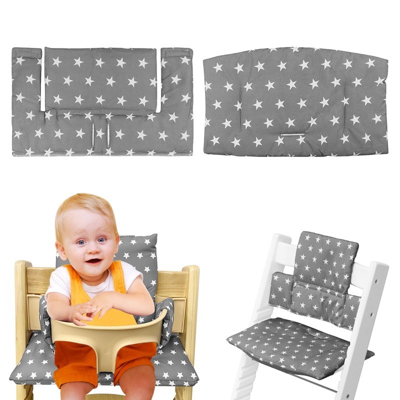 Bordeag High Chair Seat Cushion Set, High Chair Cushion, 2-Piece