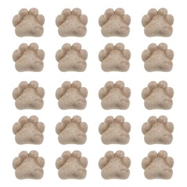 20pcs Resin Cat Paw Stepping Stones Garden Decor Outdoor Miniature Fairy Garden Resin Footprint Ornaments for Planter Pots Balcony Desktop Accessories