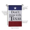 Gifted Living Don't Mess with Texas Garden Flag