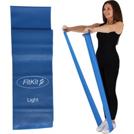FitKit Resistance Exercise Band - 2M Medium - – Pilates, Yoga, Rehab, Stretching, Strength Training
