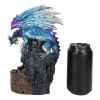 Metallic Blue Dragon On Spiral Steps Castle Tower Backflow Incense