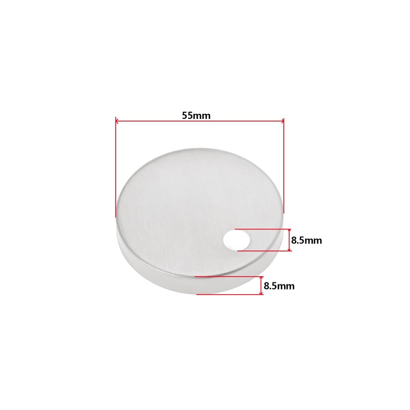 SG Store 4Pcs Toilet Seat Hinge Cover 55mm Diameter Toilet