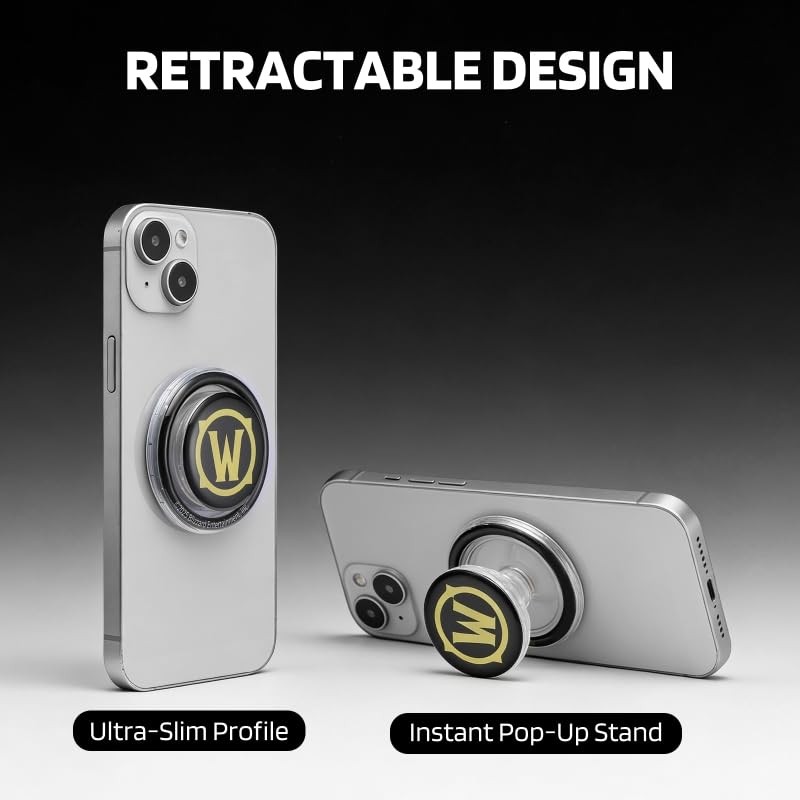 Blizzard Wow Phone Grip, Strong Magnetic Attraction, Detachable and Portable,