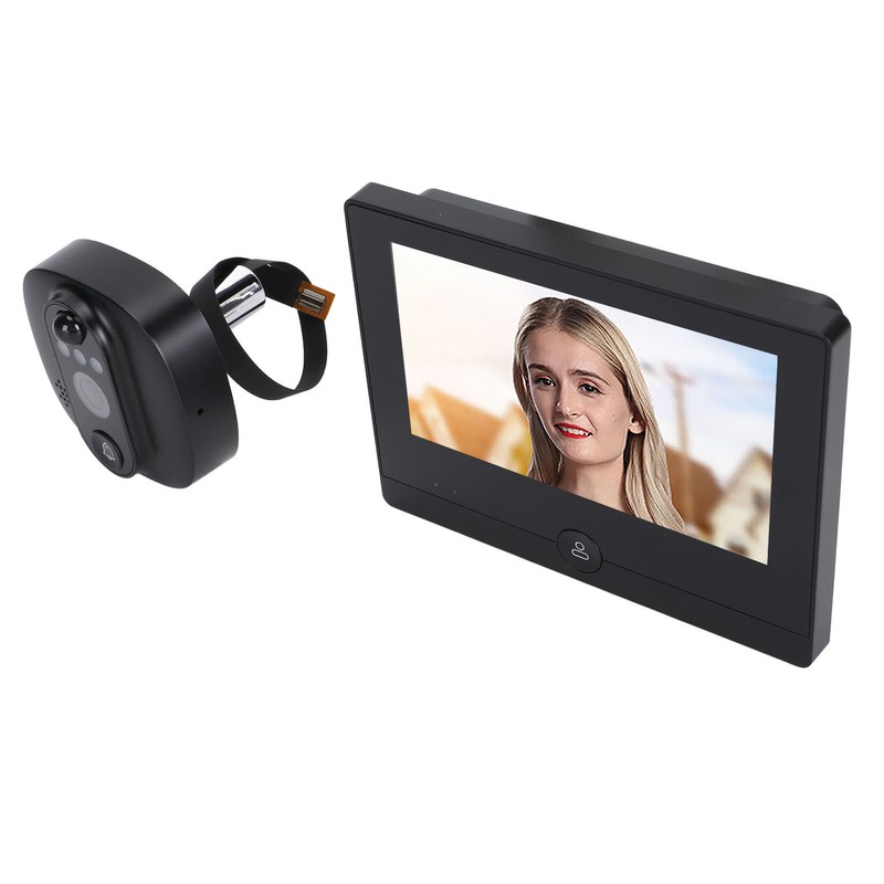 4.3inch Peephole Camera 1080P WIFI Front Door 150 Degree Wide