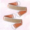 PACKOVE 2pcs Cotton Linen Back Scrubber Strips Exfoliating Bath Bands