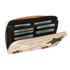shenky Wallet Multi Star Embroidered 695610 - peach