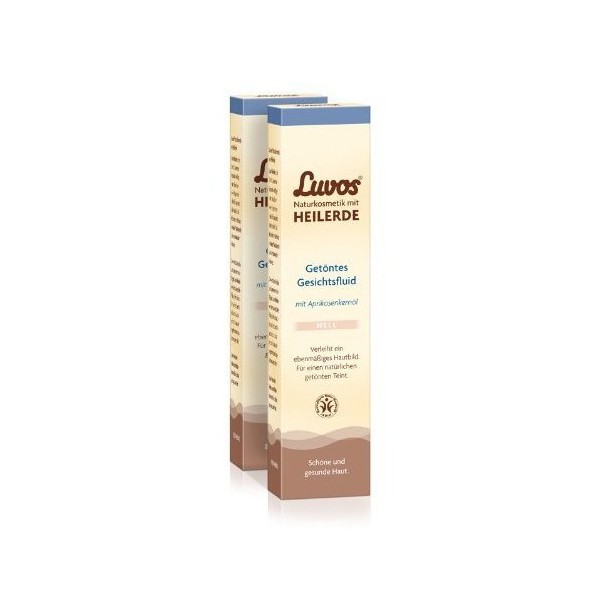 Luvos Tinted Facial Fluid Light (Pack of 2) - Nourishes and Nourishes the Skin (2 x 50 ml)