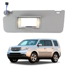 YINAVAGAD 83280-SZA-A01ZA Driver Left Side Sun Visor for Honda Pilot 2009 2010 2011 2012 2013 2014 2015, Gray Sunvisor Replaces 83280SZAA01ZA 83280-SZA-A02ZA 83280-SZA-A04ZA