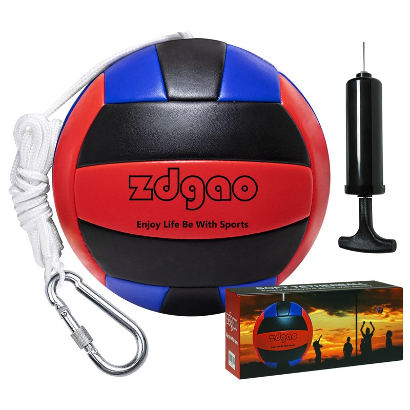 YDDS Tetherball Set, Replacement Tether Ball with Carabiner, Ball Pump