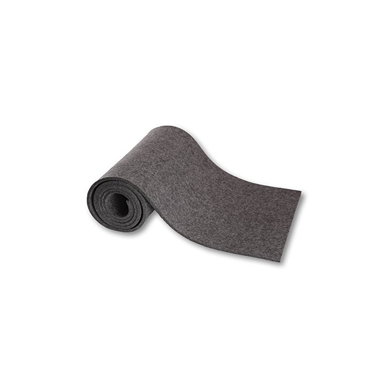 Modern Felt Table Runner for Autumn, Anthracite (Made from 100%