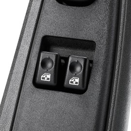 15883318 2-Door Driver Side Power Window Switch & Bezel for 2003-2007 Chevy Silverado & Gmc Sierra 1500 2500 3500 Classic, Master Door Lock Switch Control Button, 10398563 15109666 15112970 15125141
