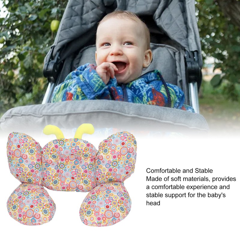 Infant Head Neck Support Pillows Comfortable Stable Stroller Safety Pillow