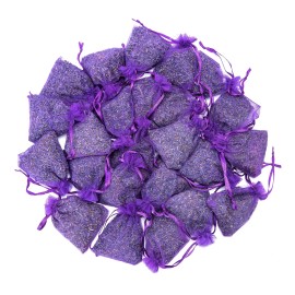 ASW French Lavender Sachets for Drawers and Closets Fresh Scent for Closet Set of 24