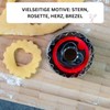 Westmark Linzer Keks-Ausstechform, Plätzchenstecher, Herz, Mit Auswerfer, Rostfreier Edelstahl/Kunststoff, Weihnachten,