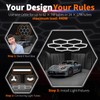 Litezone Hexagon Garage Lights Y Connectors 2 Pack, Exclusively Compatible