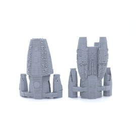 3D4K Jupiter - 1", 3", 6" or 12" Model - Custom Spaceship Sci-fi Model Kit Galactica - 3 Inch